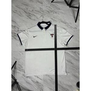 Nike Dri Fit Texas Rangers Mens L White Polo Golf MLB Shirt #9